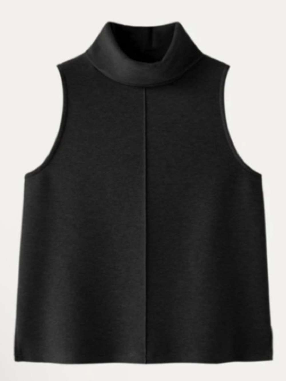 OGL Black Sleeveless Mock Neck Top